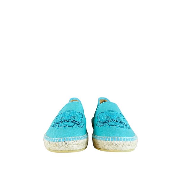 Kenzo Logo Mint Tiger Canvas Espadrilles main image 4